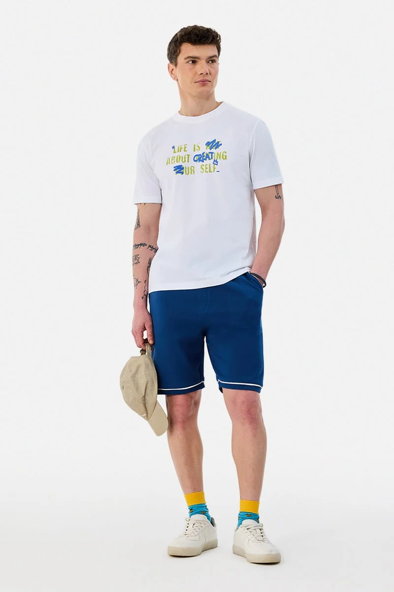 سنيتش تيشيرت قطن % بقصة عادية